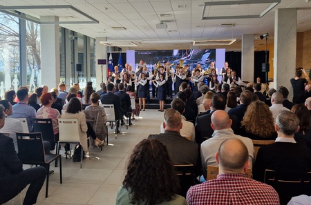 V programu je sodelovalo Kulturno društvo Mengeška godba